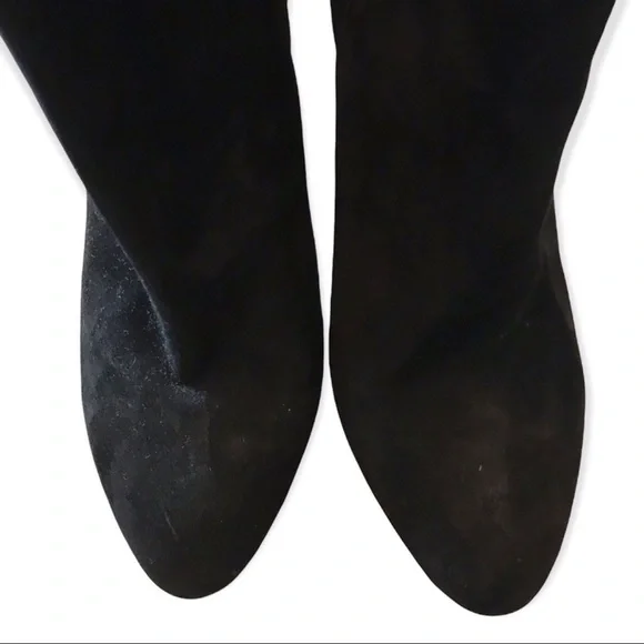 Michael Shannon Tosca Blu Shoes Black Glitter Block Heel Bootie - Picture 5 of 11